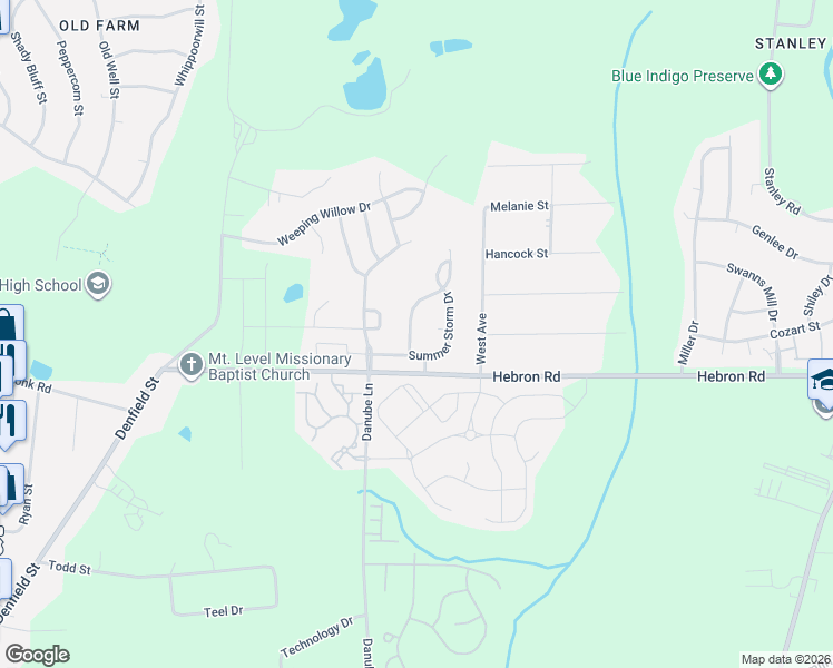 map of restaurants, bars, coffee shops, grocery stores, and more near 701 Summer Storm Drive in Durham