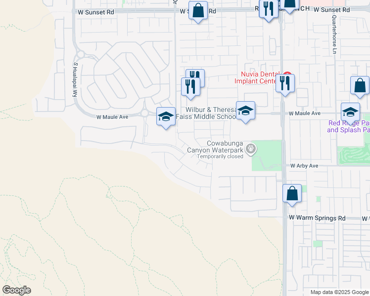 map of restaurants, bars, coffee shops, grocery stores, and more near 7012 Pearl Hilltop Court in Las Vegas