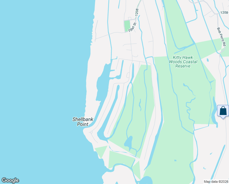 map of restaurants, bars, coffee shops, grocery stores, and more near 4041 Ivy Ln in Kitty Hawk