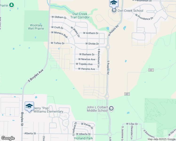 map of restaurants, bars, coffee shops, grocery stores, and more near South Goodsell Lane in Fayetteville