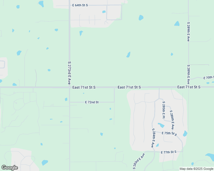 map of restaurants, bars, coffee shops, grocery stores, and more near 27339-28103 East 71st Street in Broken Arrow