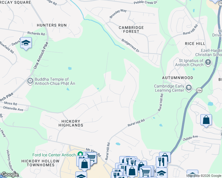 map of restaurants, bars, coffee shops, grocery stores, and more near 748 Pippin Drive in Nashville
