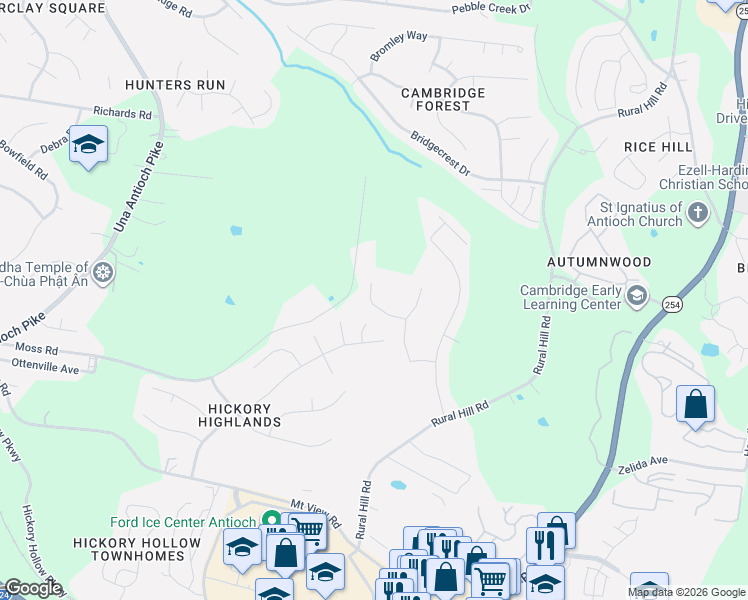 map of restaurants, bars, coffee shops, grocery stores, and more near 748 Pippin Drive in Nashville