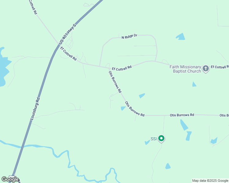 map of restaurants, bars, coffee shops, grocery stores, and more near 701 Otis Burrows Road in Louisburg