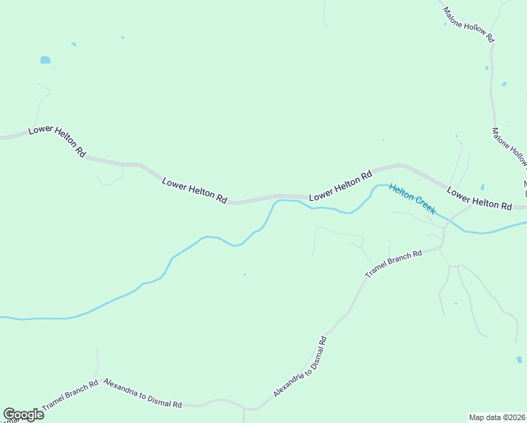map of restaurants, bars, coffee shops, grocery stores, and more near 590 Lower Helton Road in Alexandria