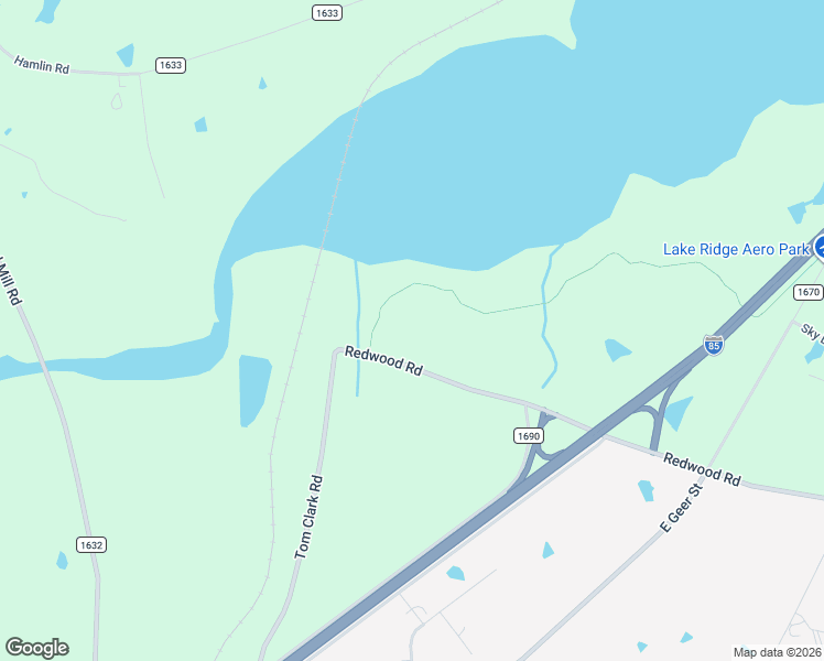 map of restaurants, bars, coffee shops, grocery stores, and more near 5512 Redwood Road in Durham