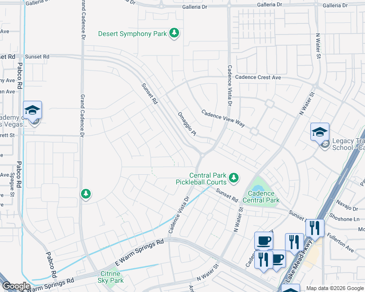 map of restaurants, bars, coffee shops, grocery stores, and more near 731 Pickled Pepper Place in Henderson
