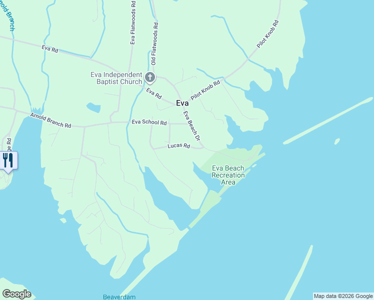 map of restaurants, bars, coffee shops, grocery stores, and more near 126-298 Lucas Rd in Benton