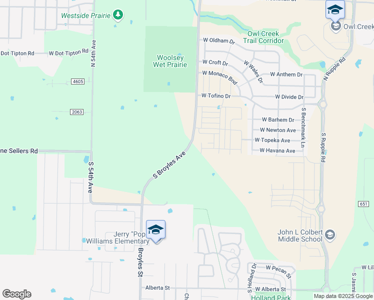 map of restaurants, bars, coffee shops, grocery stores, and more near 322 Broyles Street in Farmington