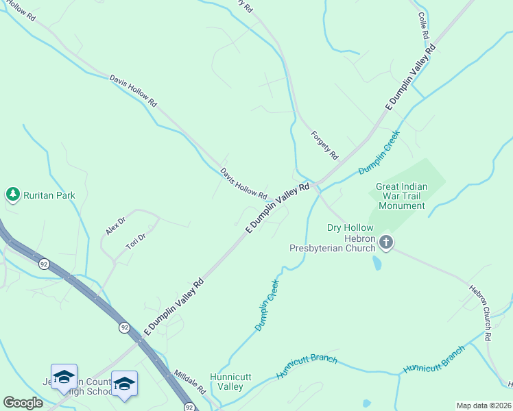 map of restaurants, bars, coffee shops, grocery stores, and more near 336 Davis Hollow Rd in Jefferson City