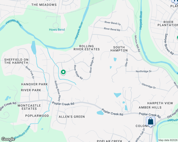 map of restaurants, bars, coffee shops, grocery stores, and more near 1000 River Ridge Terrace in Nashville