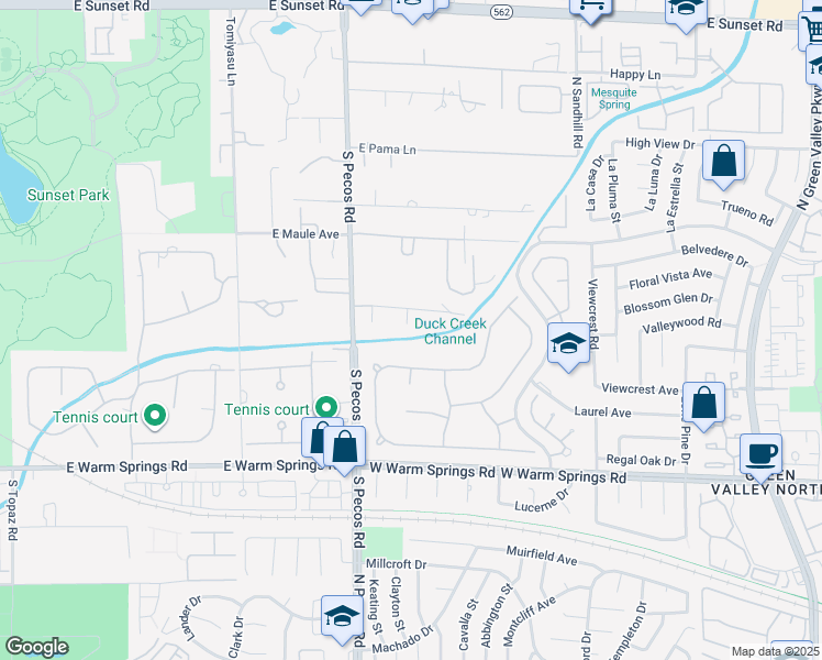 map of restaurants, bars, coffee shops, grocery stores, and more near 7080 Rumi Court in Las Vegas