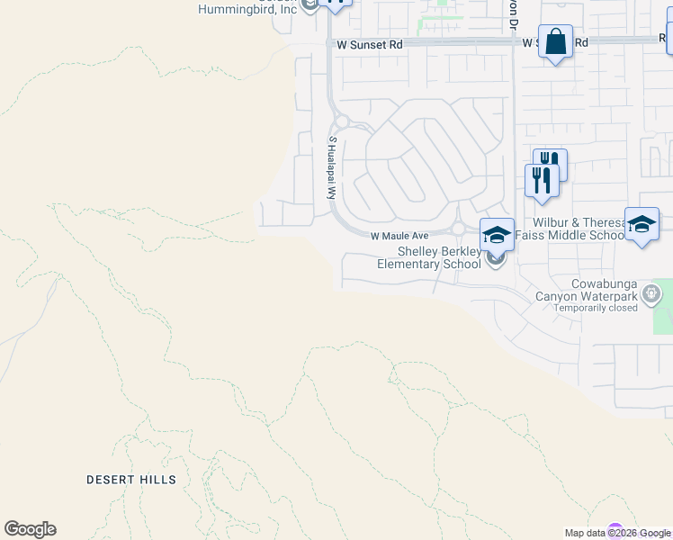 map of restaurants, bars, coffee shops, grocery stores, and more near 10181 Terrastone Drive in Las Vegas