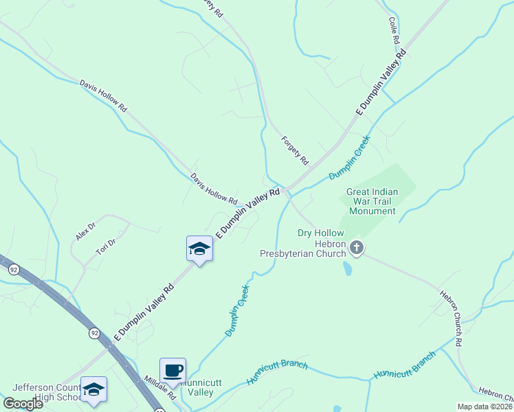 map of restaurants, bars, coffee shops, grocery stores, and more near 2020 Turkey Trail in Jefferson City