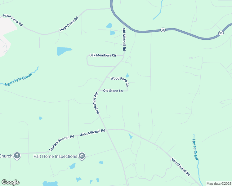 map of restaurants, bars, coffee shops, grocery stores, and more near 50 Old Stone Lane in Youngsville