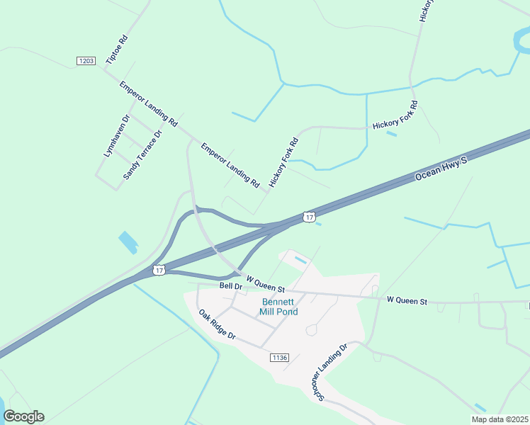 map of restaurants, bars, coffee shops, grocery stores, and more near 323 Hickory Fork Road in Edenton