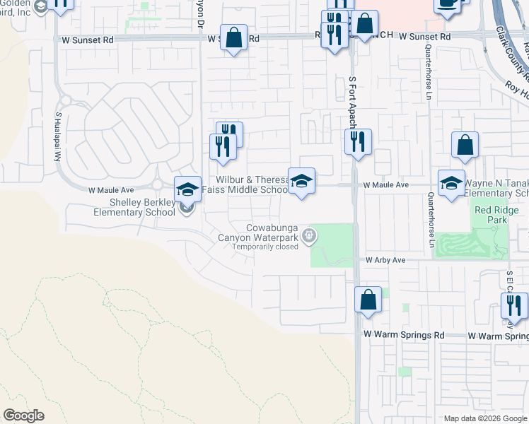 map of restaurants, bars, coffee shops, grocery stores, and more near 9653 Jade Rise Avenue in Las Vegas
