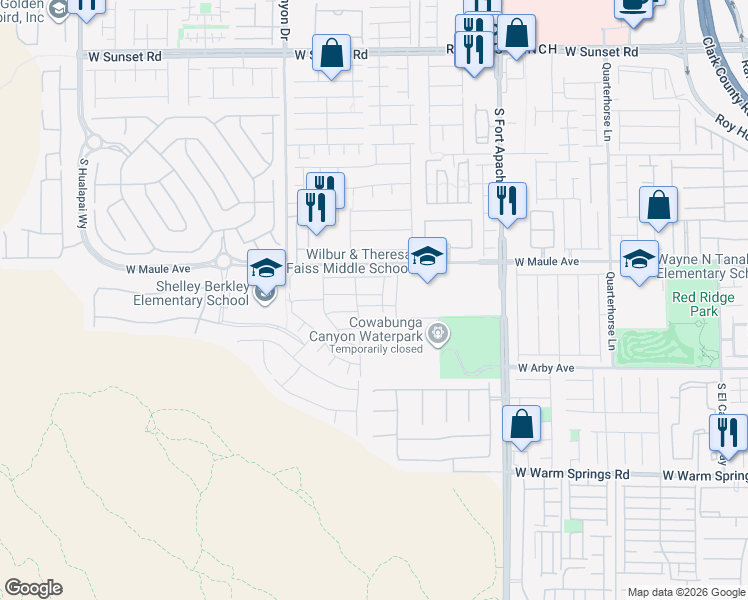 map of restaurants, bars, coffee shops, grocery stores, and more near 9653 Jade Rise Avenue in Las Vegas