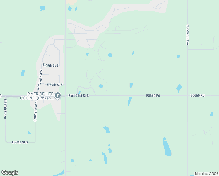 map of restaurants, bars, coffee shops, grocery stores, and more near 7049 South 310th East Avenue in Broken Arrow