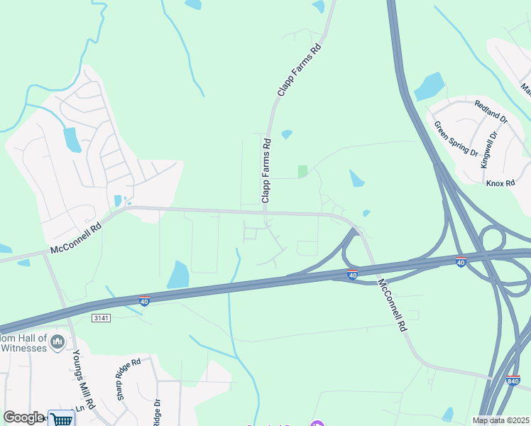 map of restaurants, bars, coffee shops, grocery stores, and more near 3662 McConnell Road in Greensboro