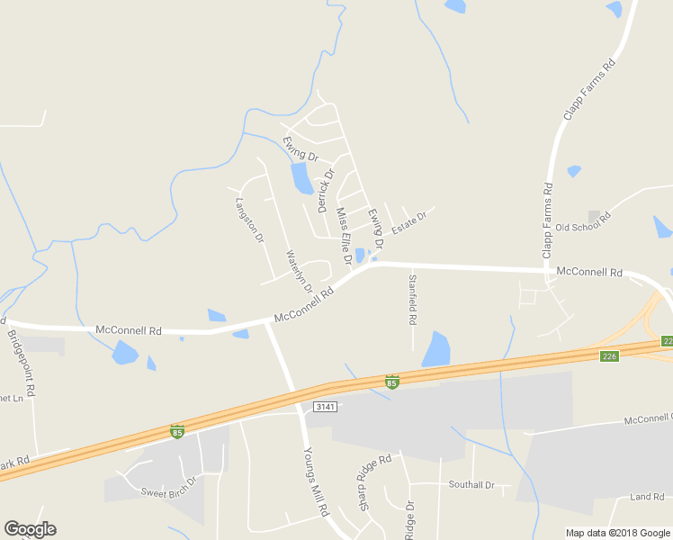 map of restaurants, bars, coffee shops, grocery stores, and more near 4259 Youngstown Drive in Greensboro