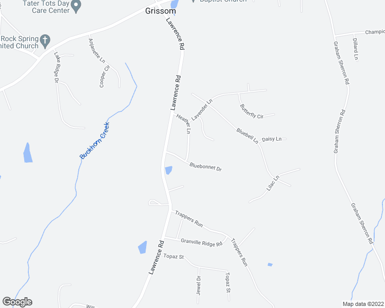 map of restaurants, bars, coffee shops, grocery stores, and more near 1038 Heather Lane in Wake Forest