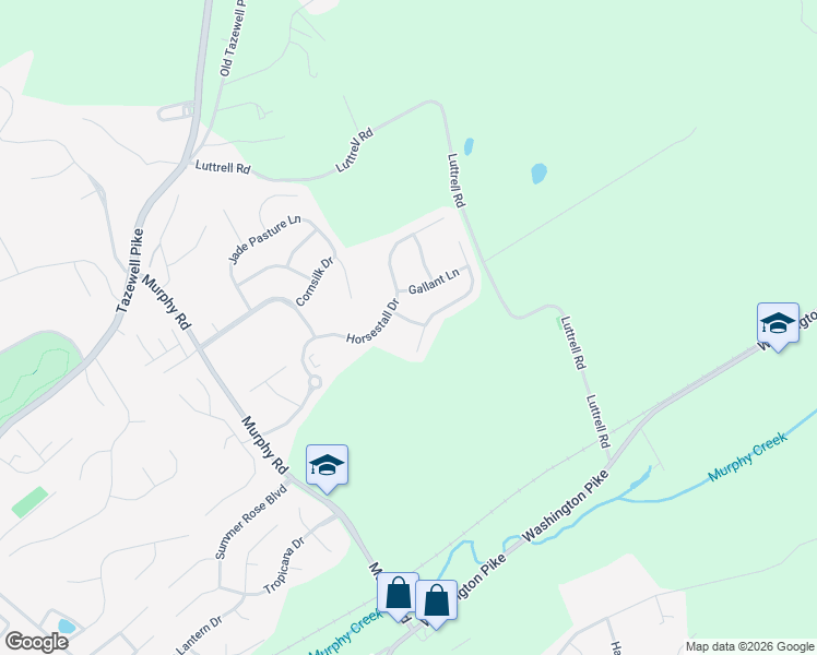 map of restaurants, bars, coffee shops, grocery stores, and more near 4905 Sunday Silence Drive in Knoxville