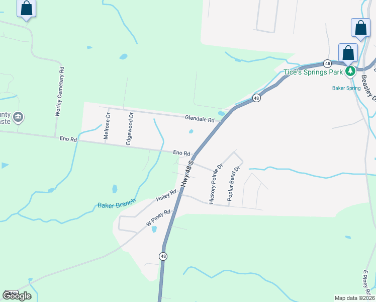 map of restaurants, bars, coffee shops, grocery stores, and more near 1001 State Highway 48 in Dickson