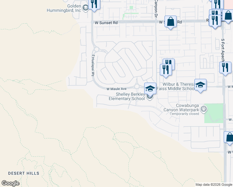 map of restaurants, bars, coffee shops, grocery stores, and more near 10063 Terrastone Drive in Las Vegas