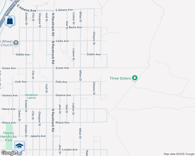 map of restaurants, bars, coffee shops, grocery stores, and more near 1190 Essex Avenue in Henderson