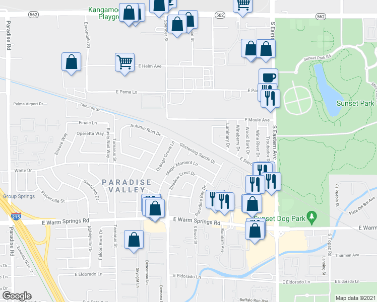map of restaurants, bars, coffee shops, grocery stores, and more near 7037 Morales Cir in Las Vegas