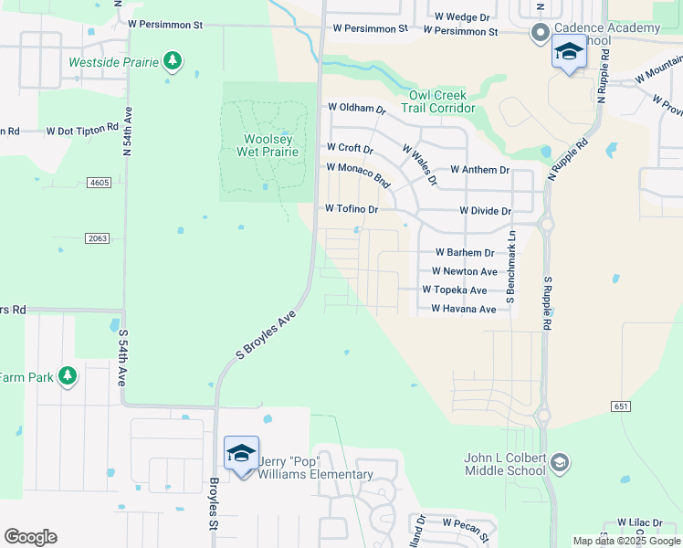 map of restaurants, bars, coffee shops, grocery stores, and more near 158 North Broyles Road in Fayetteville