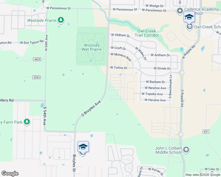 map of restaurants, bars, coffee shops, grocery stores, and more near 158 North Broyles Road in Fayetteville