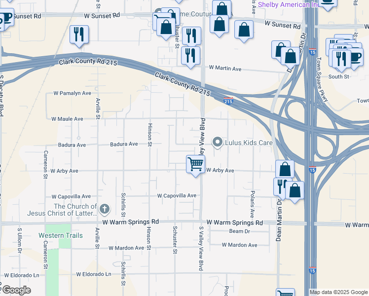 map of restaurants, bars, coffee shops, grocery stores, and more near 3892 Pasilla Avenue in Las Vegas