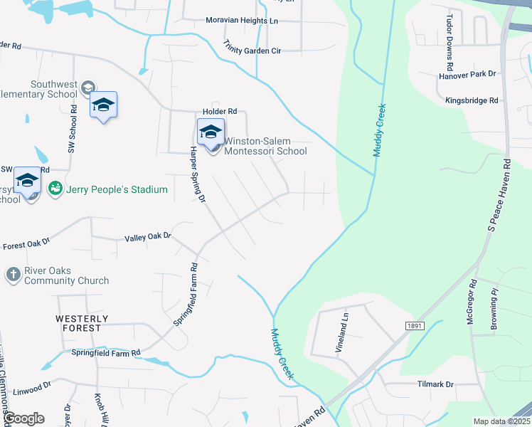 map of restaurants, bars, coffee shops, grocery stores, and more near 1825 Ammons Drive in Clemmons