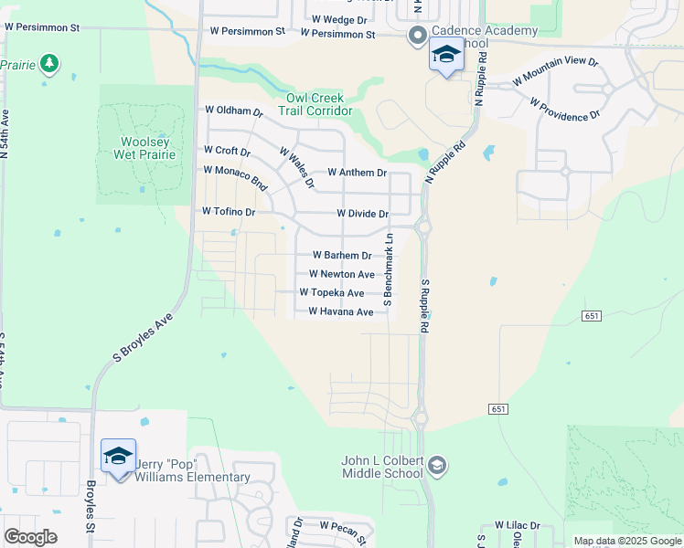 map of restaurants, bars, coffee shops, grocery stores, and more near South Goodsell Lane in Fayetteville