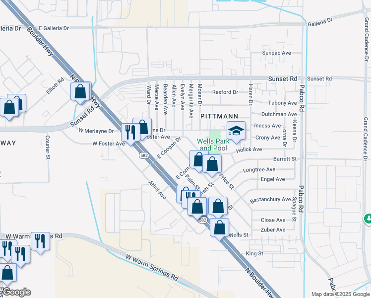 map of restaurants, bars, coffee shops, grocery stores, and more near 1628 Chestnut Street in Henderson