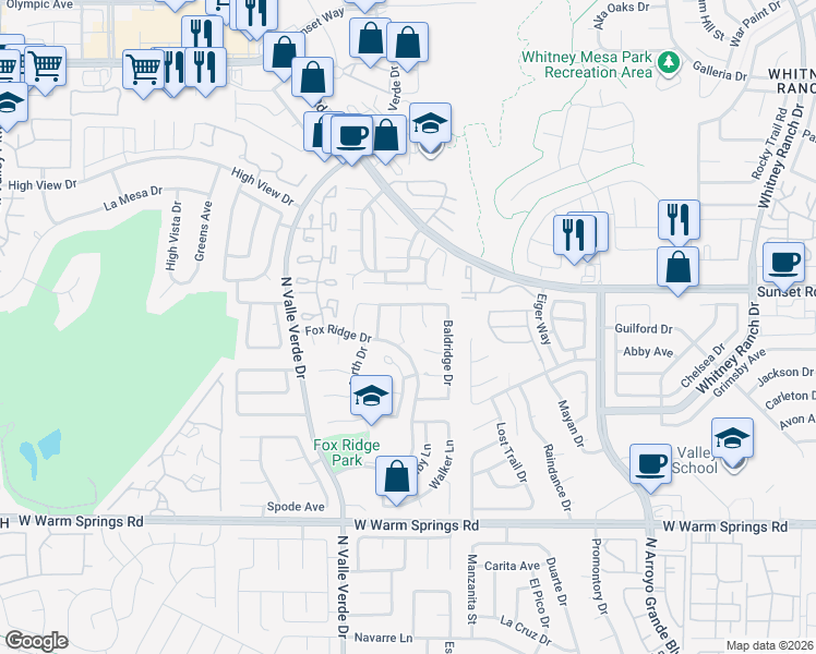 map of restaurants, bars, coffee shops, grocery stores, and more near 552 Heswall Court in Henderson