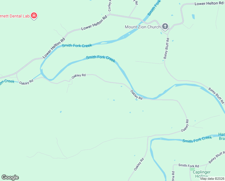 map of restaurants, bars, coffee shops, grocery stores, and more near 4049 Oakley Road in Liberty