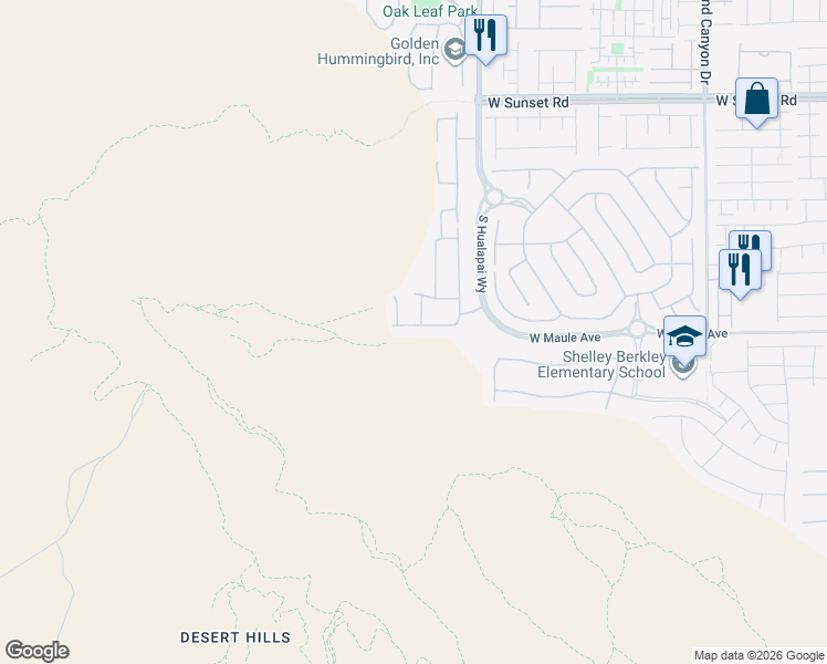 map of restaurants, bars, coffee shops, grocery stores, and more near 10271 Meridian Hill Avenue in Las Vegas