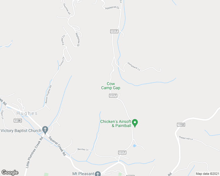 map of restaurants, bars, coffee shops, grocery stores, and more near 2814 Cow Camp Road in Newland