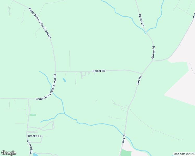 map of restaurants, bars, coffee shops, grocery stores, and more near Parker Road in Nash County