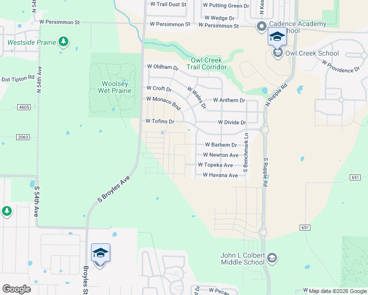 map of restaurants, bars, coffee shops, grocery stores, and more near West Barhem Drive in Fayetteville