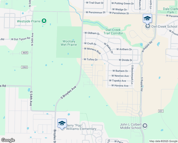 map of restaurants, bars, coffee shops, grocery stores, and more near 4817 West Sturgeon Street in Fayetteville