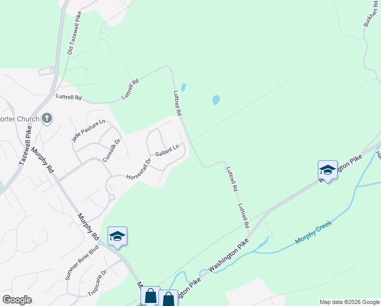 map of restaurants, bars, coffee shops, grocery stores, and more near 4844 Creek Rock Lane in Knoxville