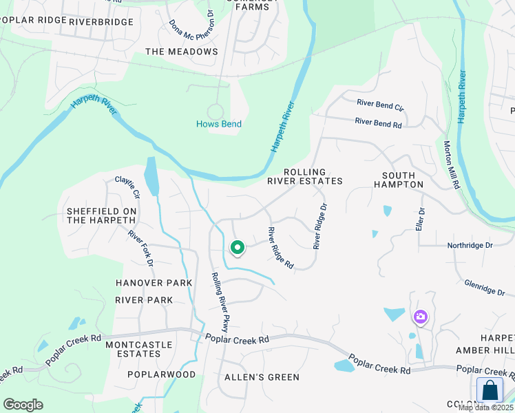 map of restaurants, bars, coffee shops, grocery stores, and more near 7433 Rolling River Parkway in Nashville