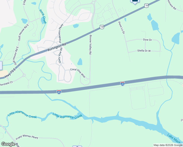 map of restaurants, bars, coffee shops, grocery stores, and more near 941 Boone Valley Road in Whitsett