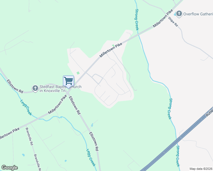 map of restaurants, bars, coffee shops, grocery stores, and more near 2713 Palace Green Road in Knoxville