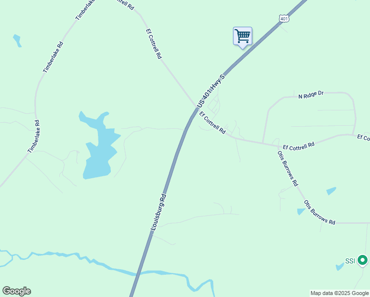 map of restaurants, bars, coffee shops, grocery stores, and more near 2051 U.S. 401 in Louisburg