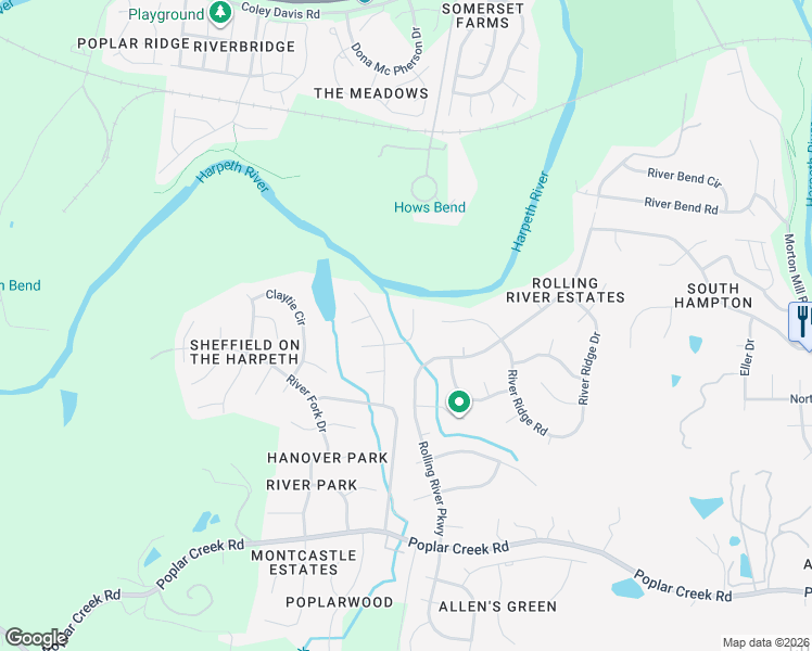 map of restaurants, bars, coffee shops, grocery stores, and more near 6916 Sunderland Circle in Nashville